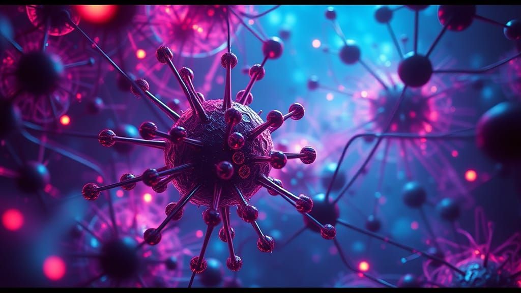 Psychedelic Subatomic World in Hyper-Realistic Style