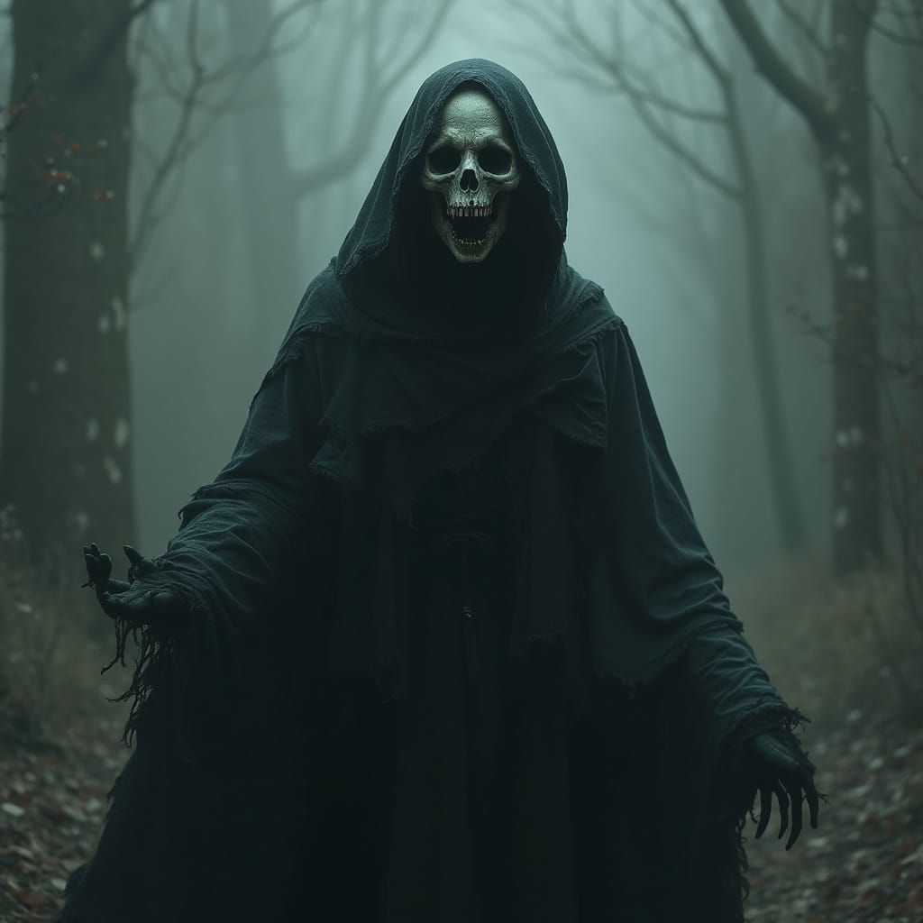 Ethereal Banshee Wailing in Misty Atmosphere