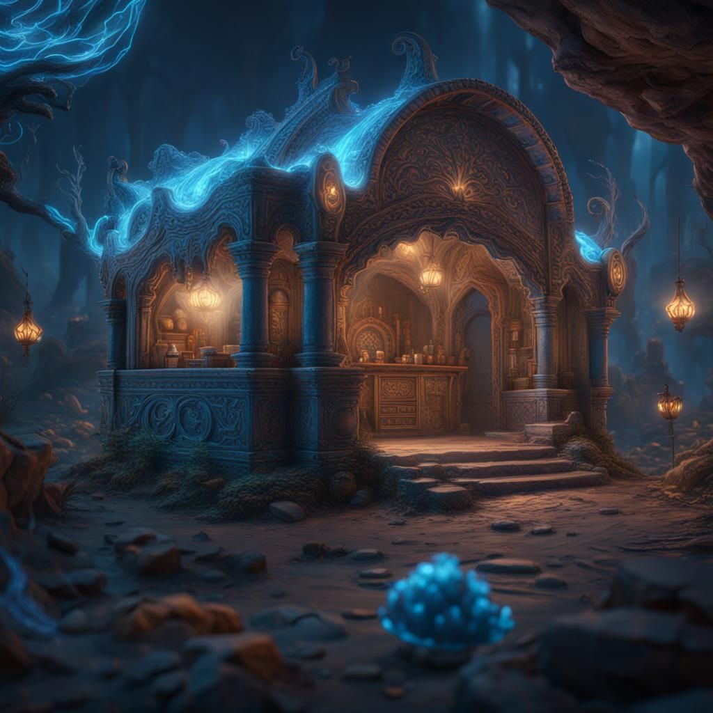 Translucent Ghost Taco with Blue Wisps