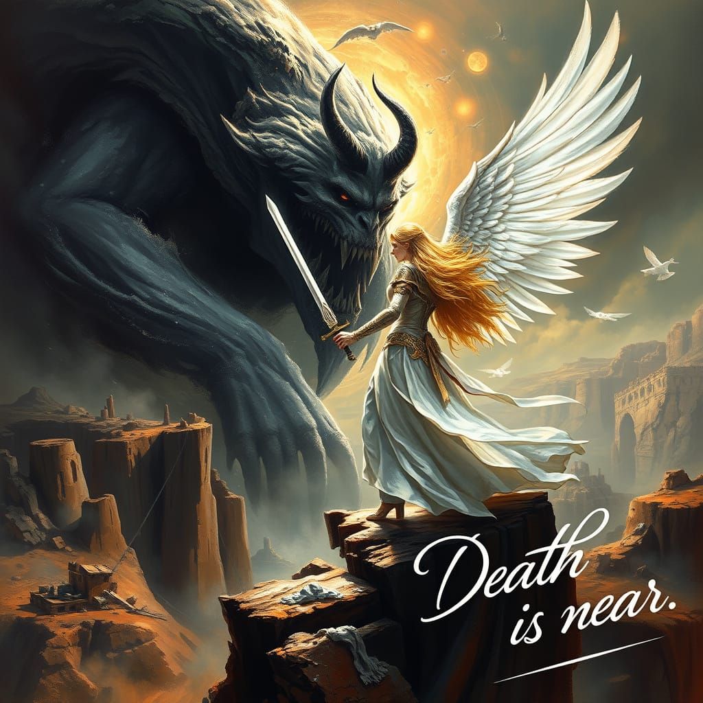 Angel of Destiny Battles Cosmic Demon in Post-Apocalyptic La...