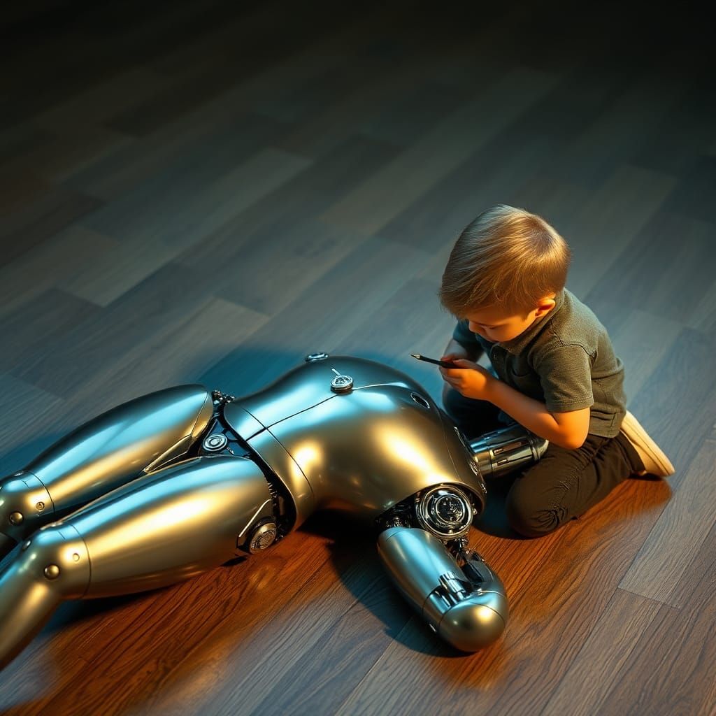 Robot Woman's Repair: A Metallic Lament