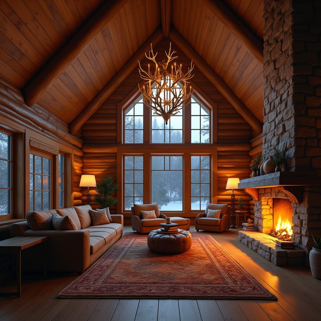 Rustic Luxury Log Cabin Sanctuary
