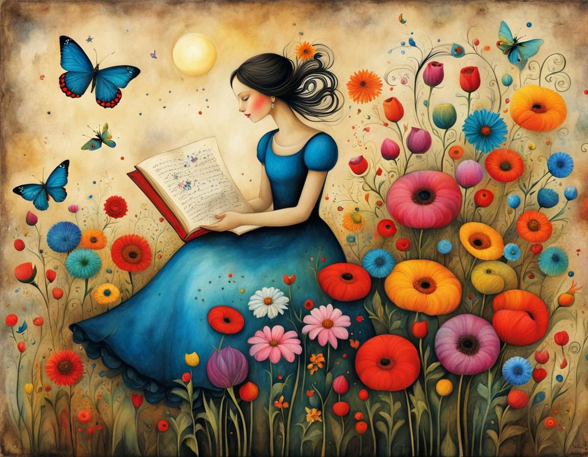 Enchanted Garden: A Fairytale Storybook Illustration