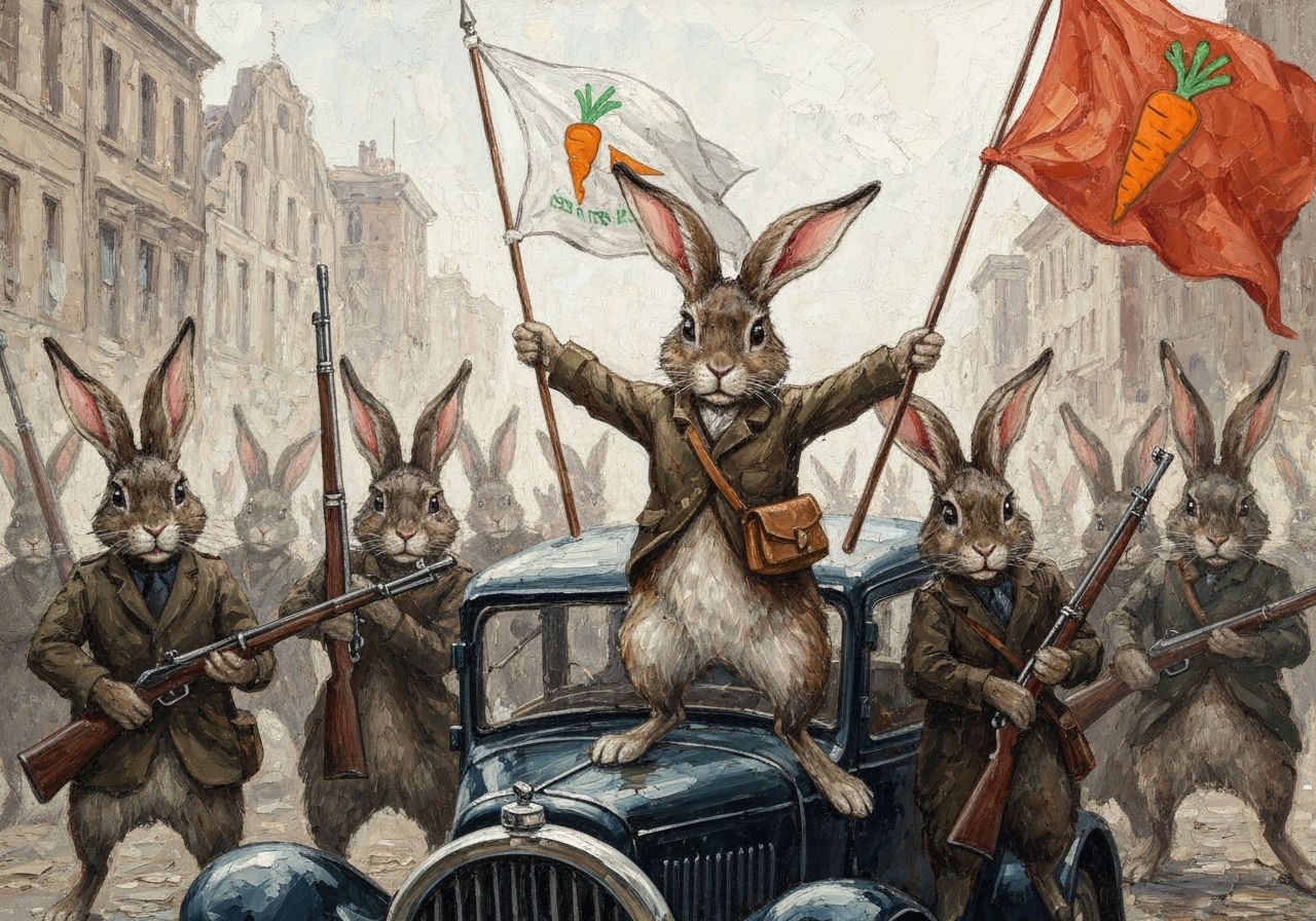 Rabbit Revolution: Carrot Flag Waved During 1917 Riot