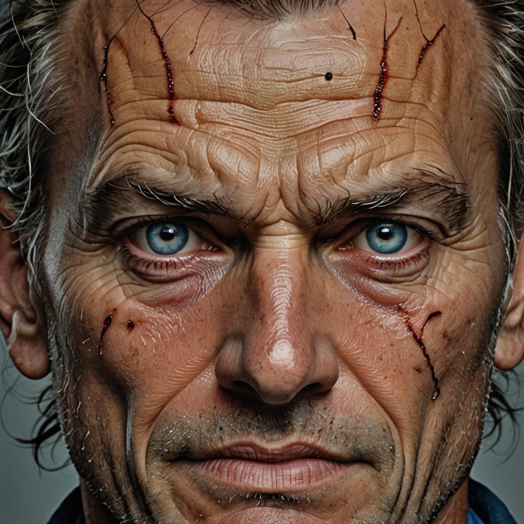 Disturbing Close-Up Portrait of Homelander