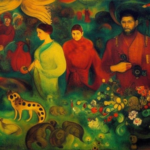 Dramatic Sci-Fi Scene with Deep Color