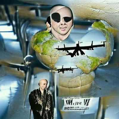 B-52 Bomber as Prisoner of War: Digital Art