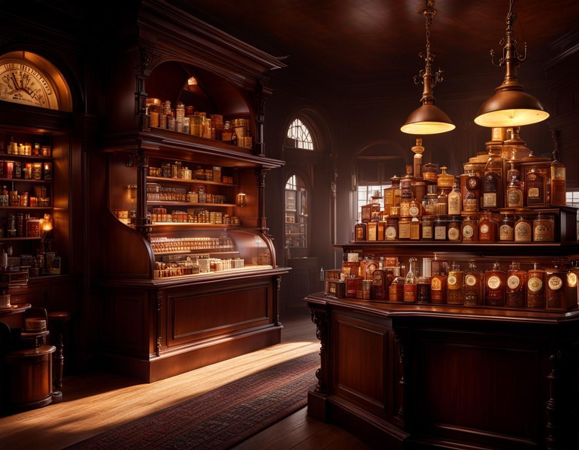 Victorian Tobacconist at Magic Hour