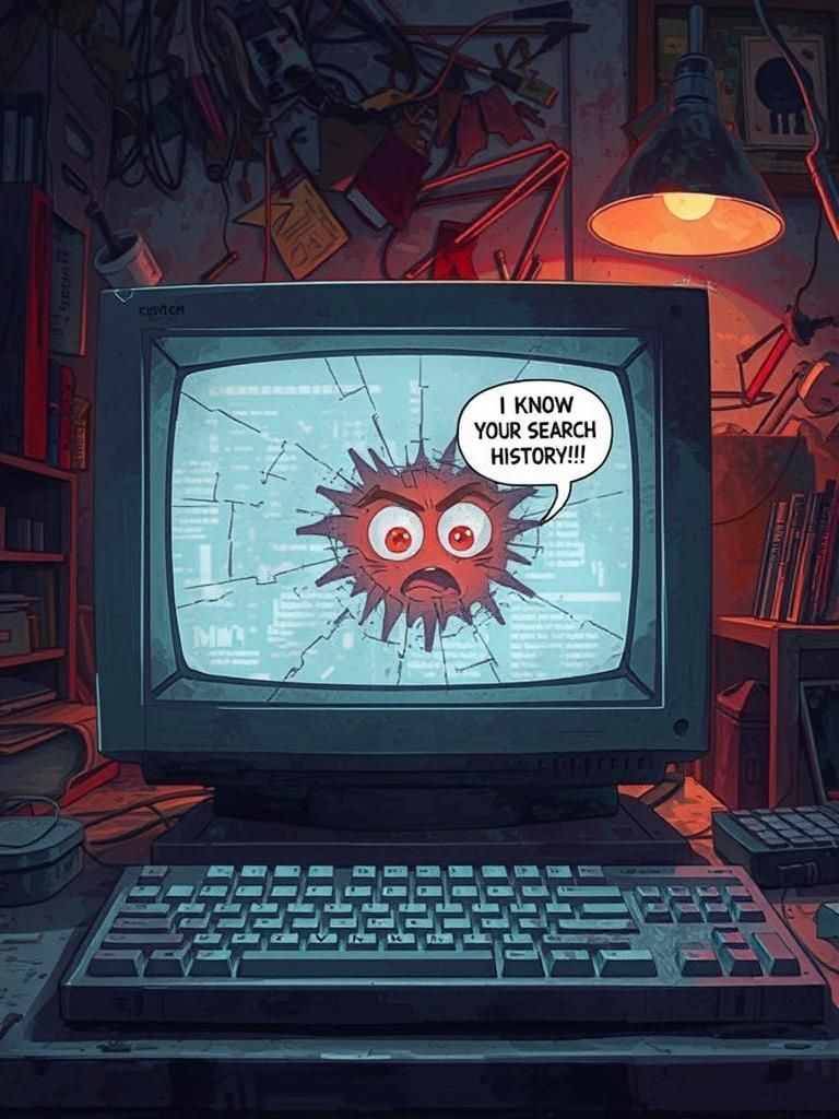 Whimsical Anime Vision in Distressed Digital Art