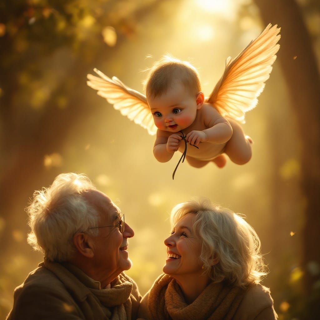 Heartwarming Scene of Love in Cinematic Film Style