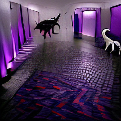 Unsettling Creature in Hyperrealistic Liminal Space