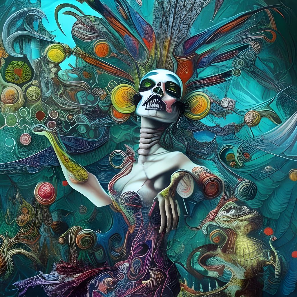 Surreal Danse Macabre in Visionary Style