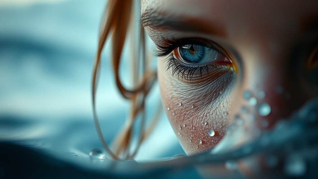 Hyperrealistic Macro Sea Scene in Giger Style