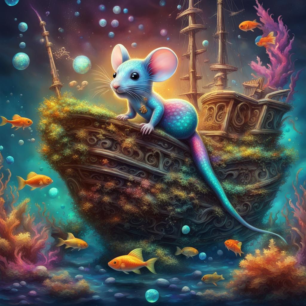 Beautiful Mouse Mermaid