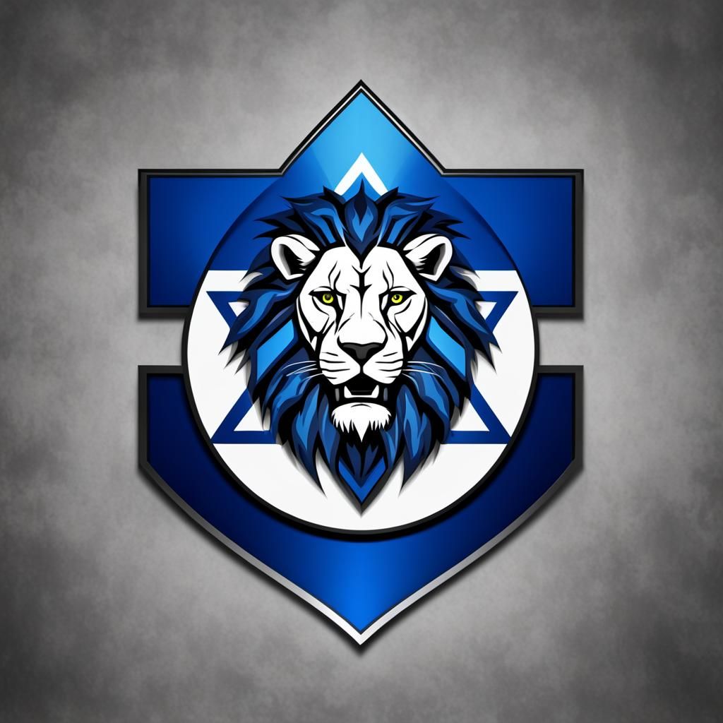 Futuristic Sci-Fi Emblem: The Lions of Judah