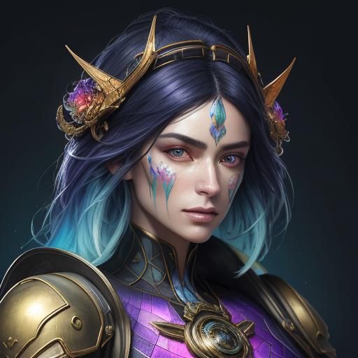 Unique Profession Portrait with Shattered Glass Lighting