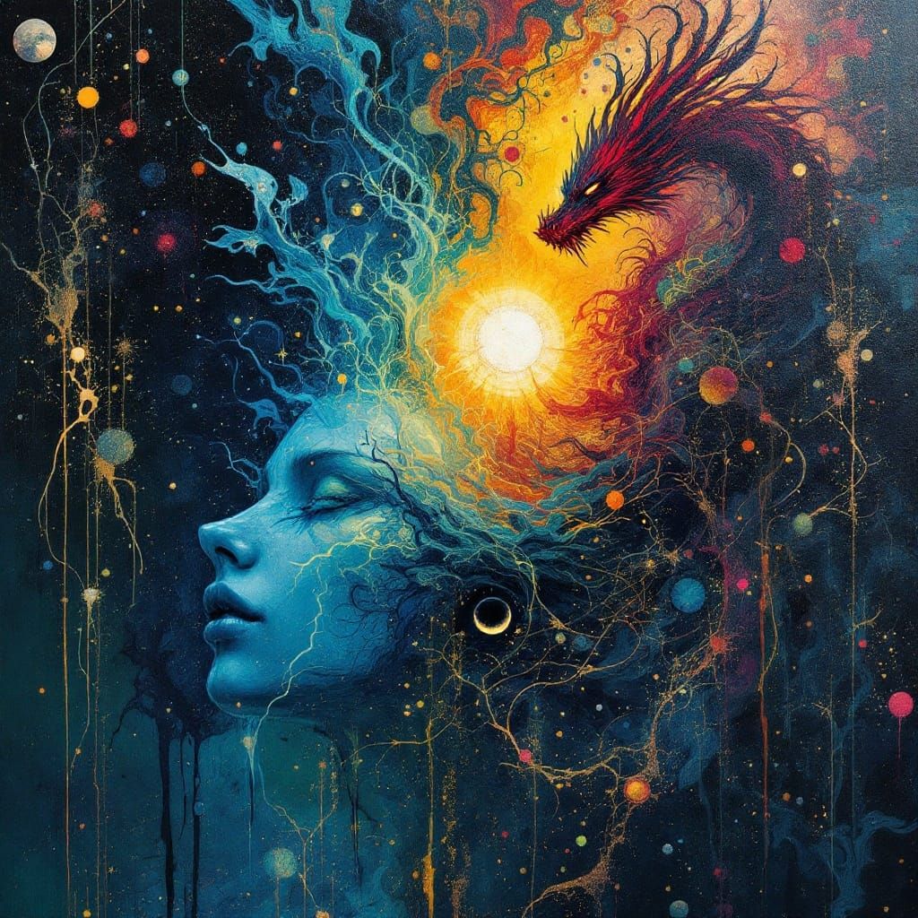 Surreal Art of Rituals Beyond the Veil in Astral Paganism St...