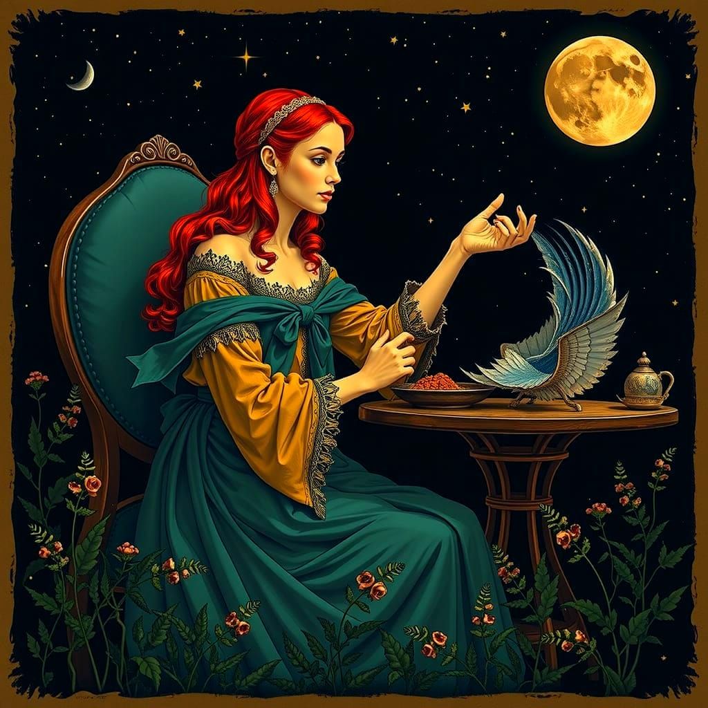 Abstract Red Swirling Forms in Motion