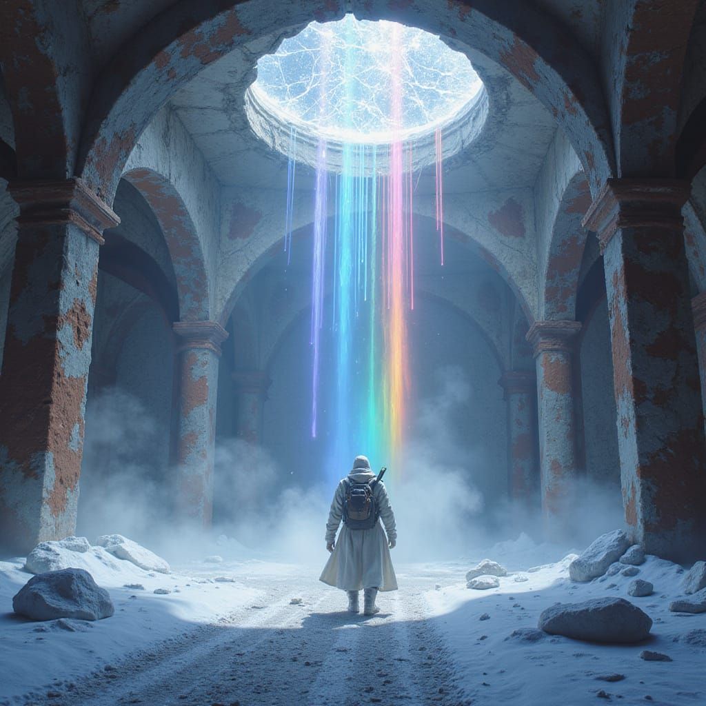 Snow Explorer in Crumbling Marble Sanctum