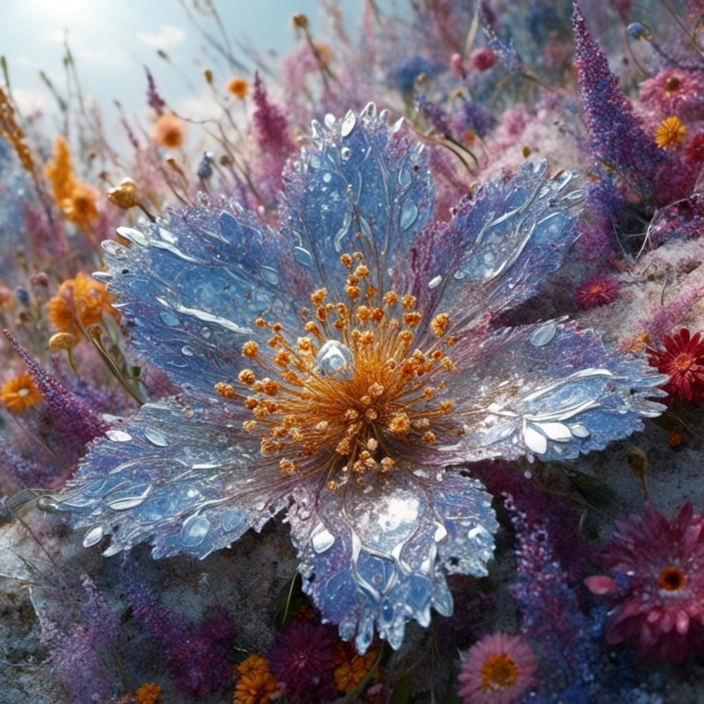 flower on a mountain side