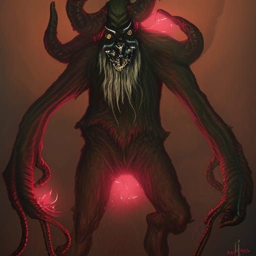 Eldritch Krampus Emerges from the Void