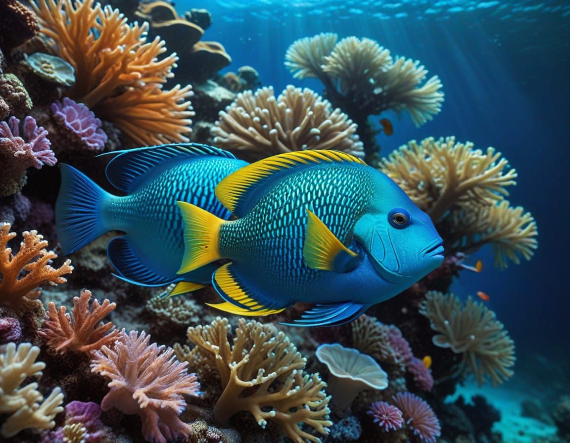 Vibrant Coral Reefs of the Great Barrier Reef