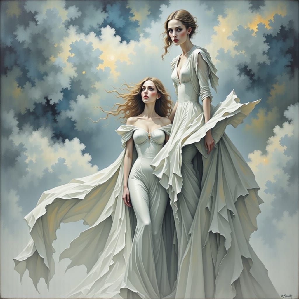 Ethereal White Witch in Shades of White