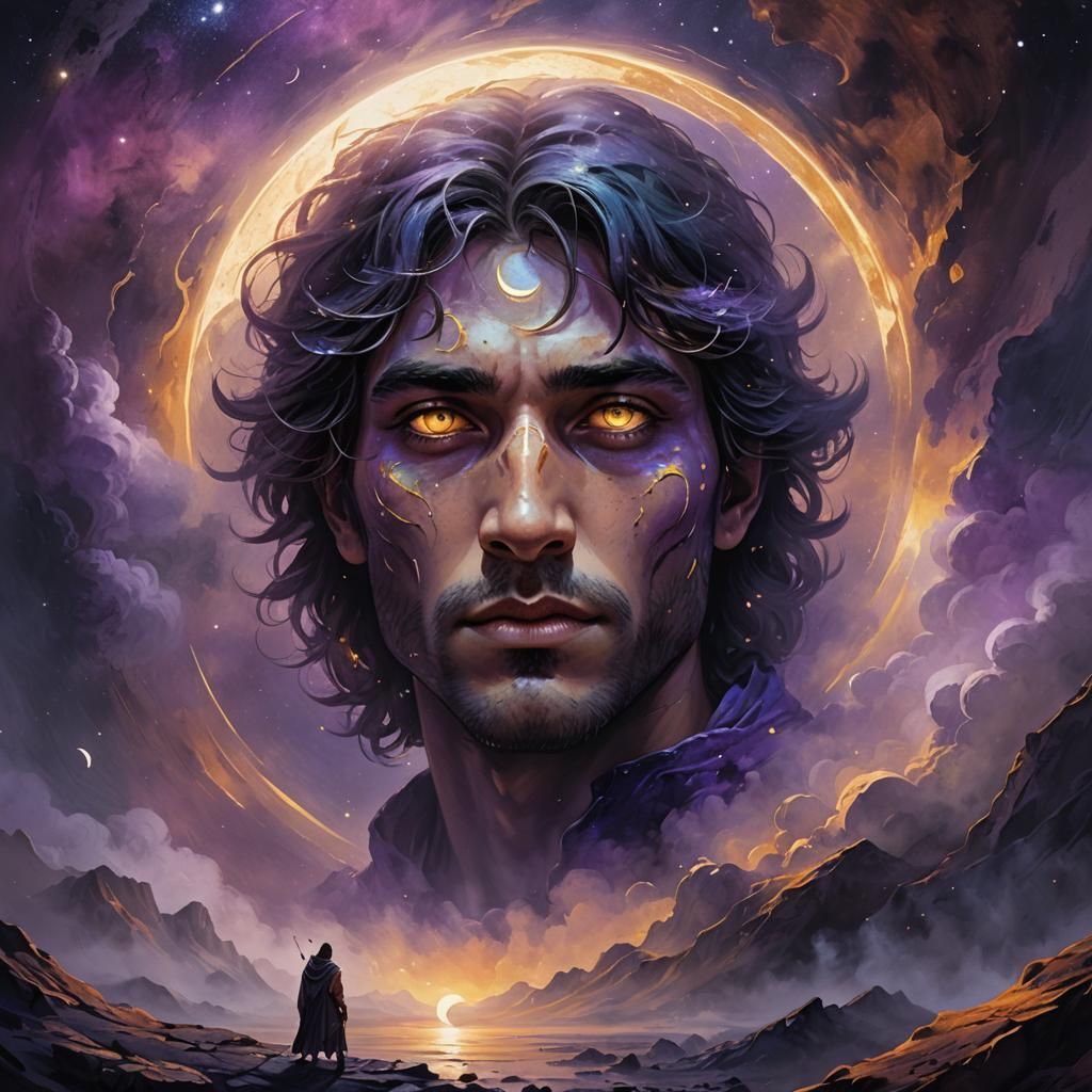 Man in the Moon Fantasy Concept Art