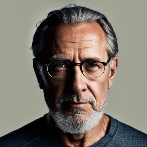 Professional Portrait of Middle-Aged Man with Glasses