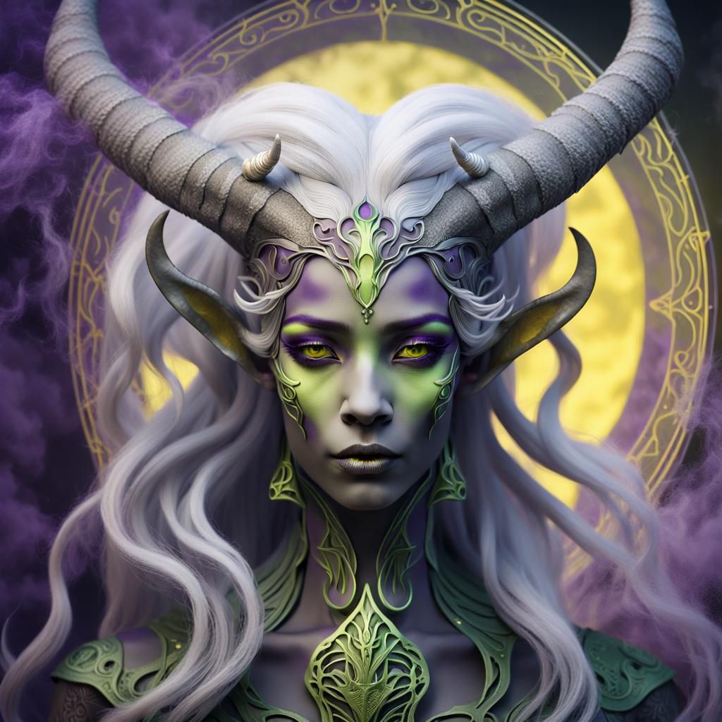 A creature that's really scary but beautiful and feminine make it really amazing.
And have the palette made from yellow...