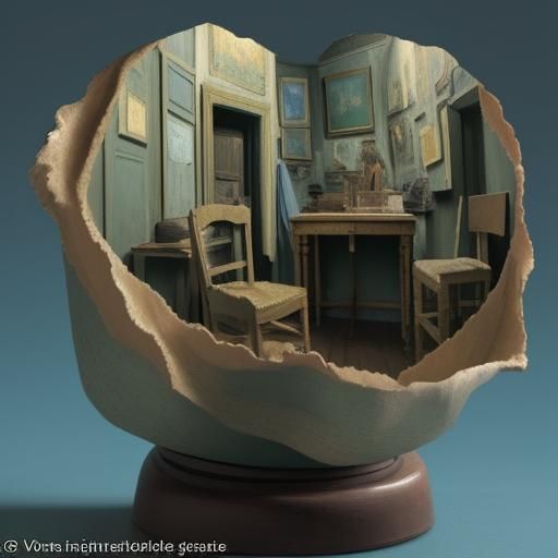 AI Interpretation of Van Gogh's Room