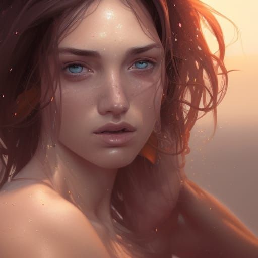 Hyperdetailed Beach Portrait in Unreal Engine 5