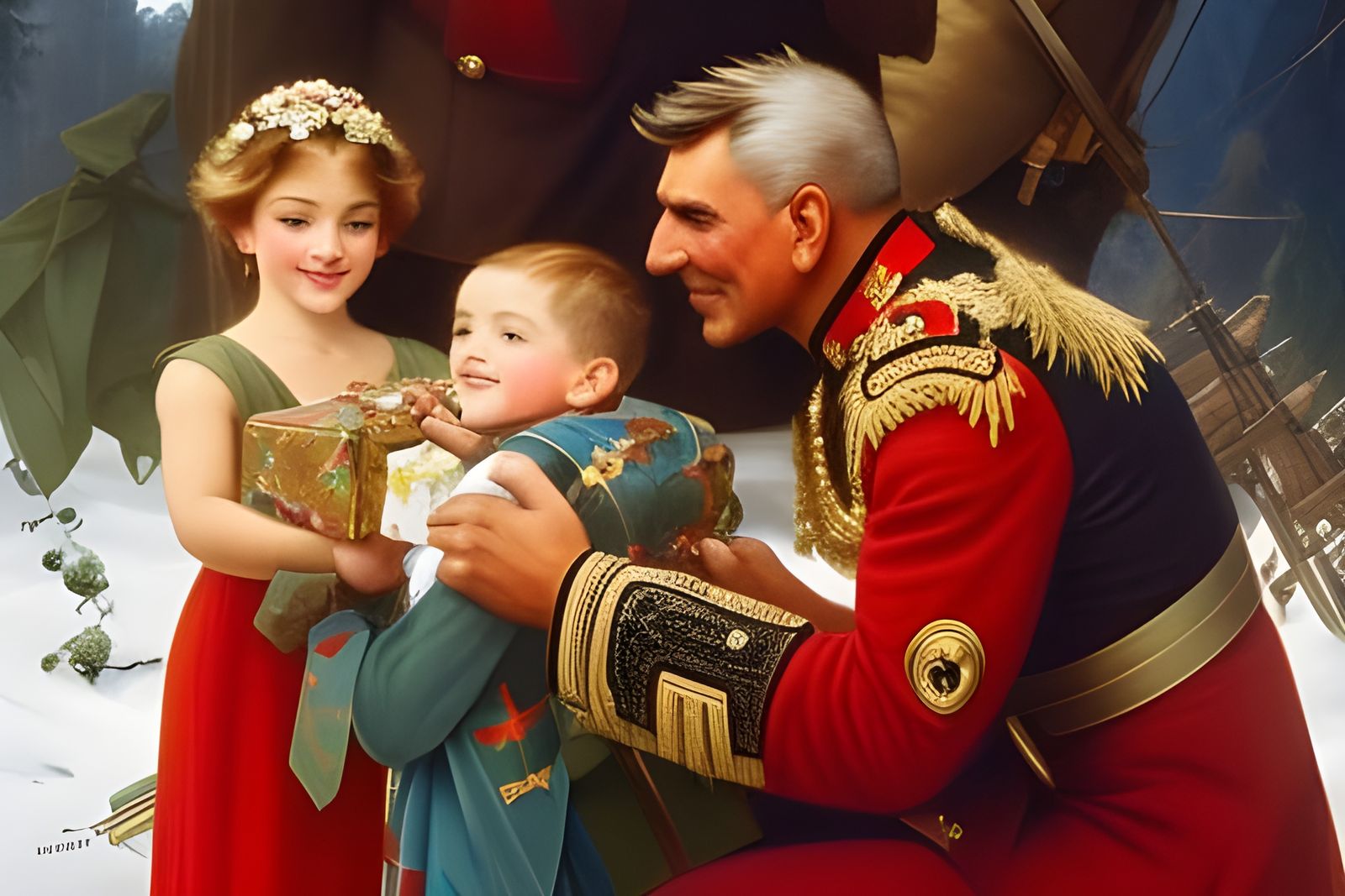 Children only Wished for their Soldier Father to be with them on christmas.