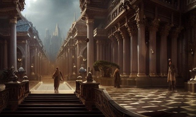 Shape Shifting Staff: Digital Matte Painting