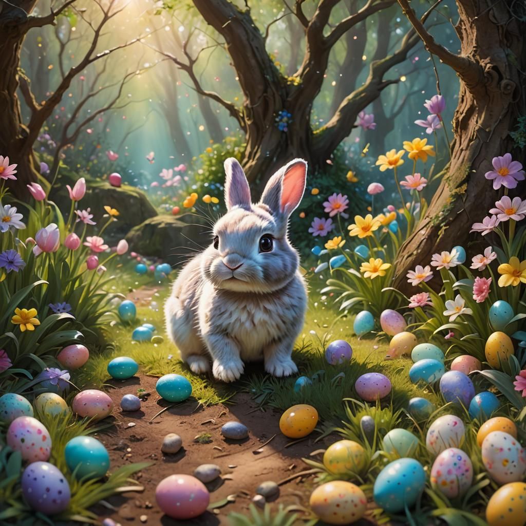 Enchanted Easter Garden: Bunny's Egg Hunt