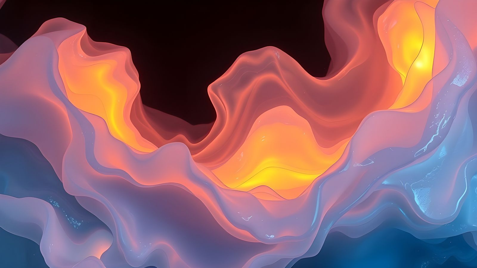 Minimalist Translucent Aerogel Sculpture in Expressionist St...