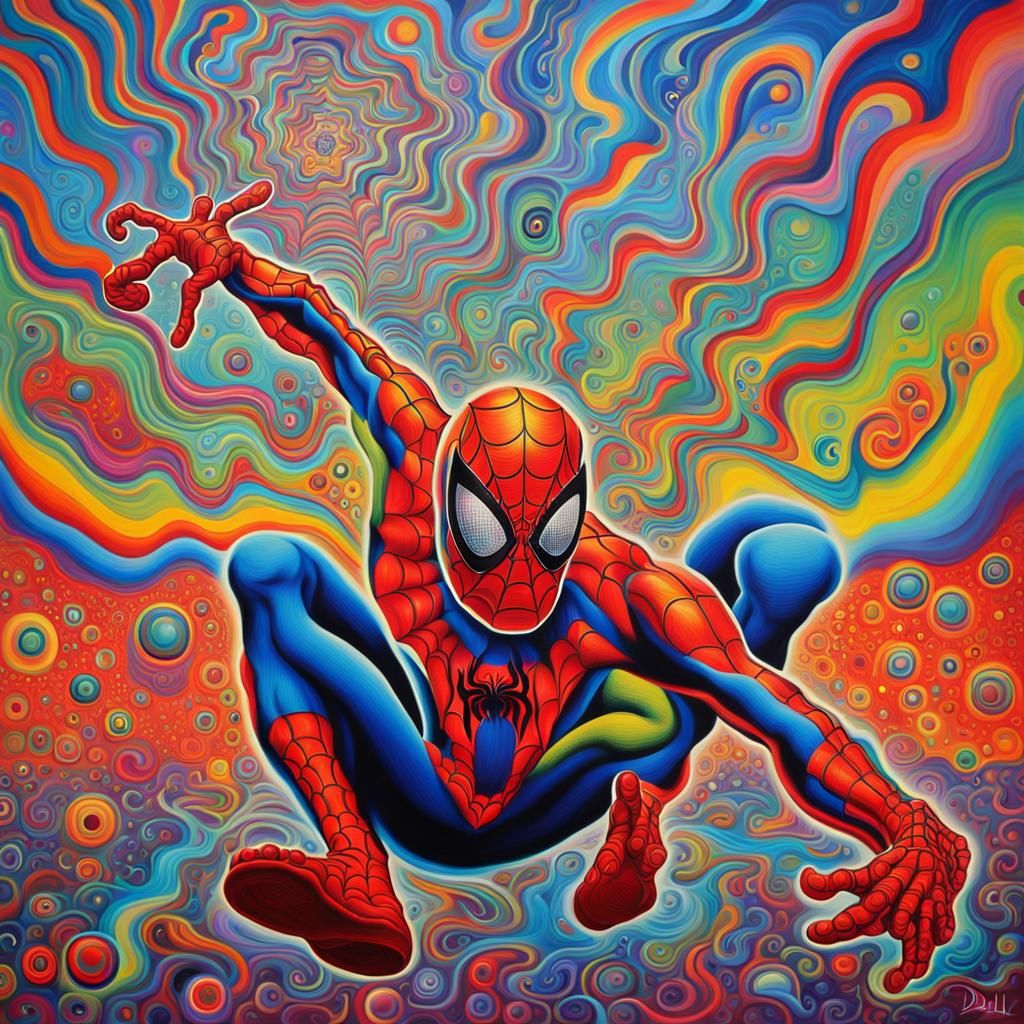 Spiderman trippin
