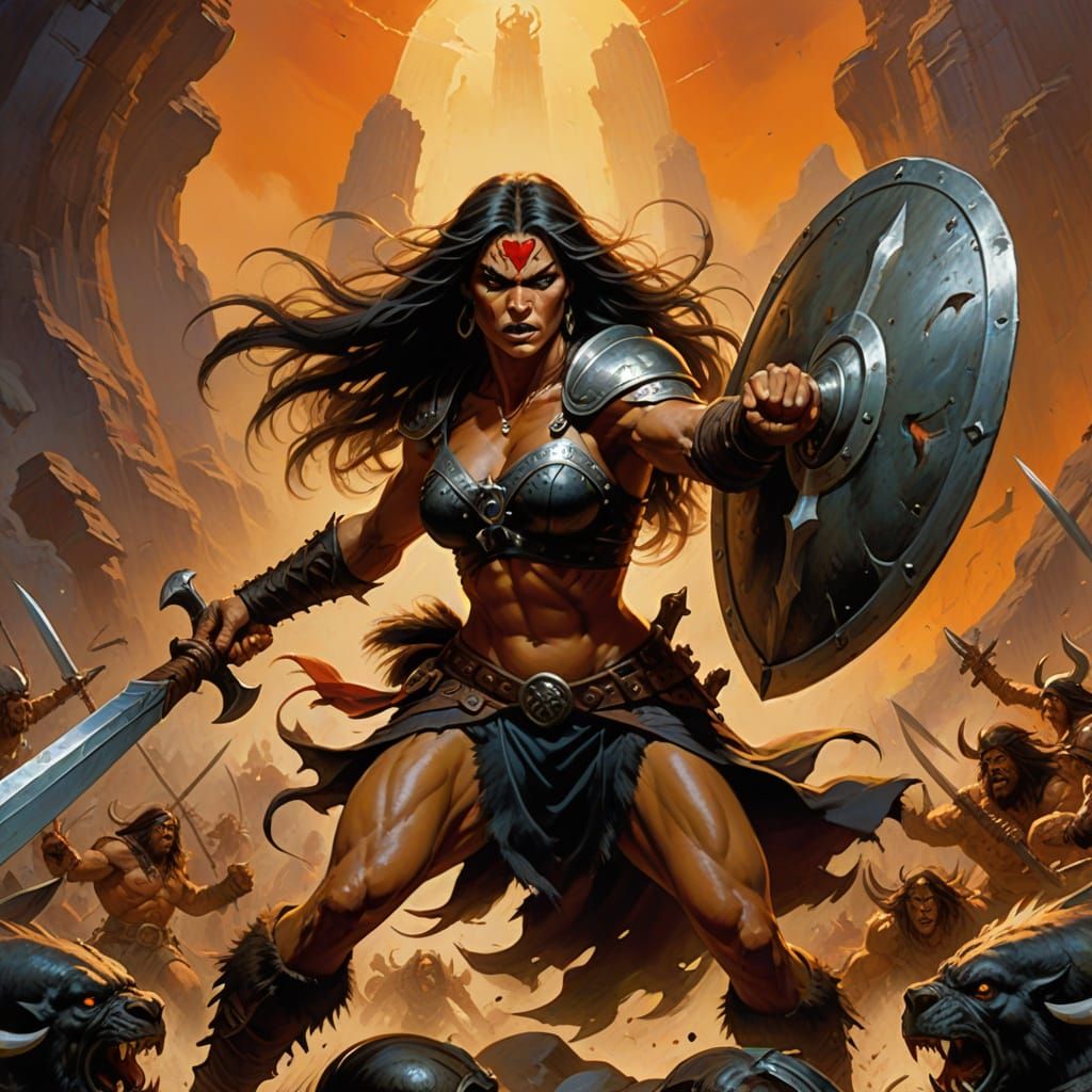 Epic Fantasy Warrior in Armor