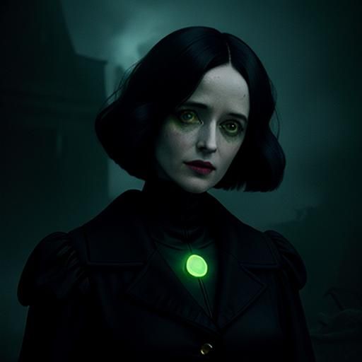 Miss Peregrine Bonded with Venom in Fauvist Style