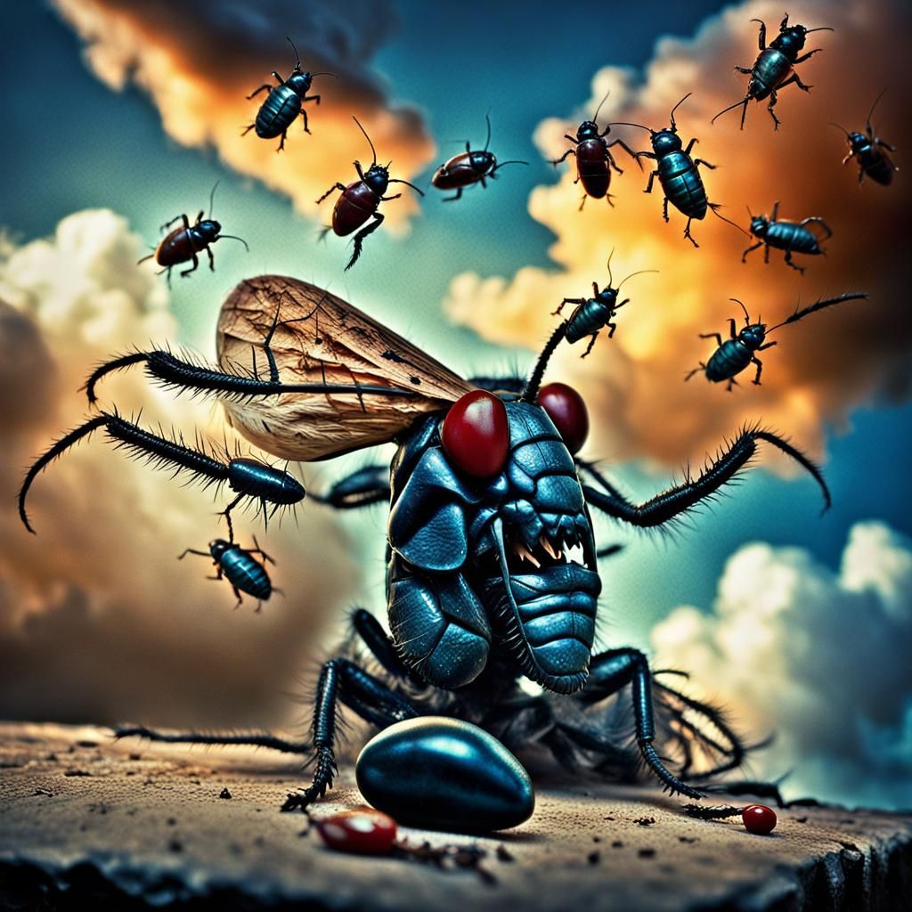 Rockabilly Man with Sunken Eyes and Twisted Spine