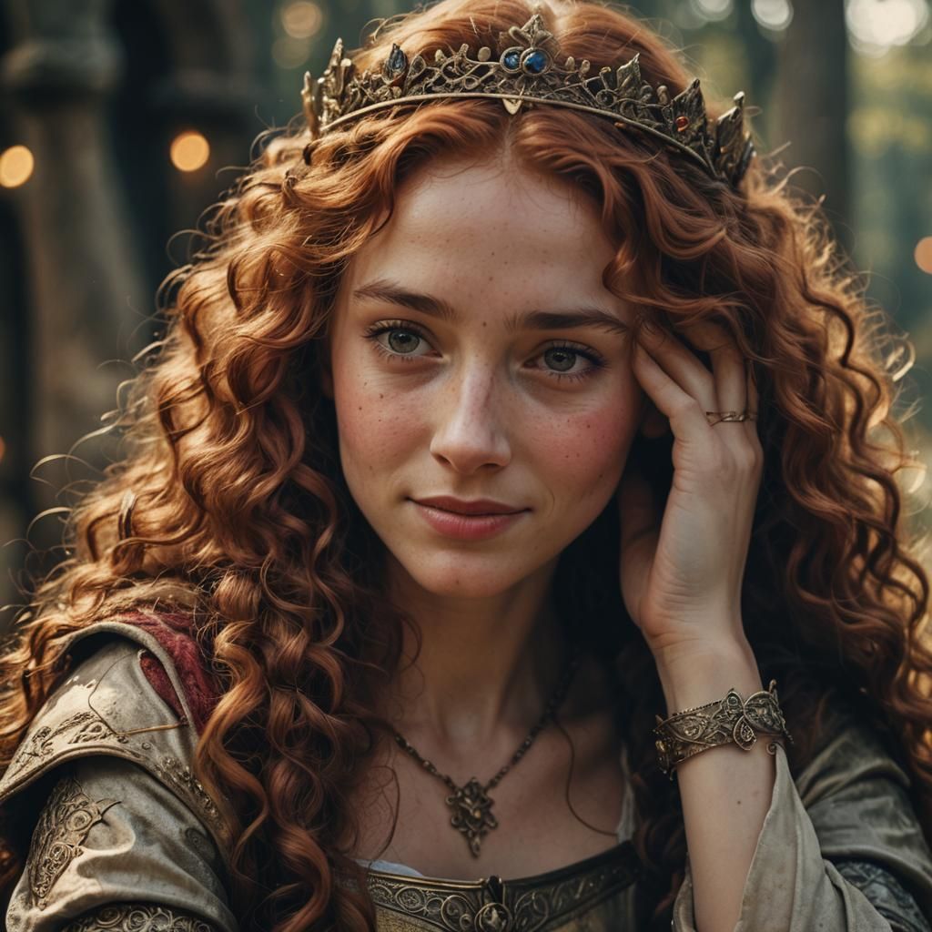 Pretty Red Haired Medieval Princess