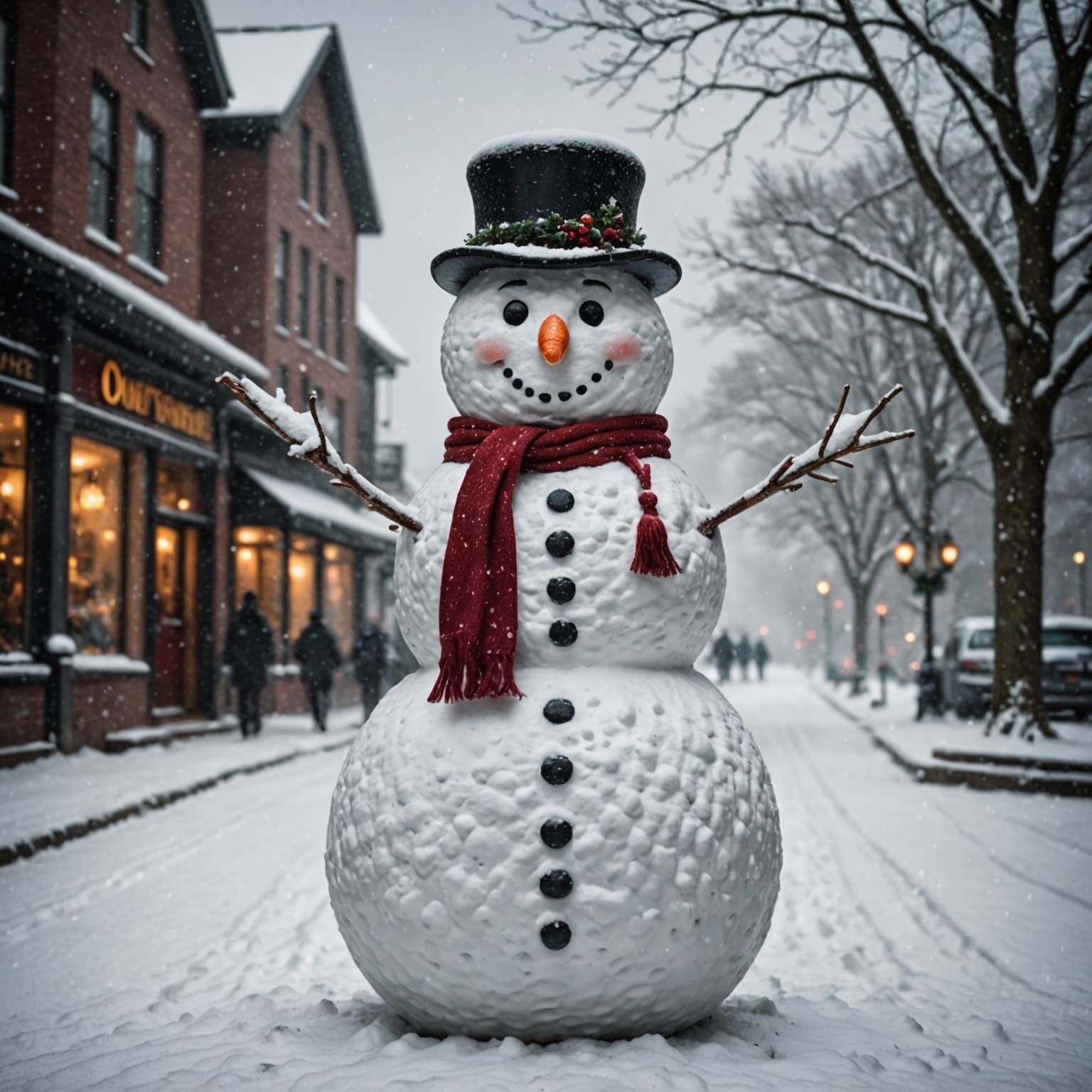 Winter Wonderland Scene in Hyperrealistic 64 Megapixel Detai...