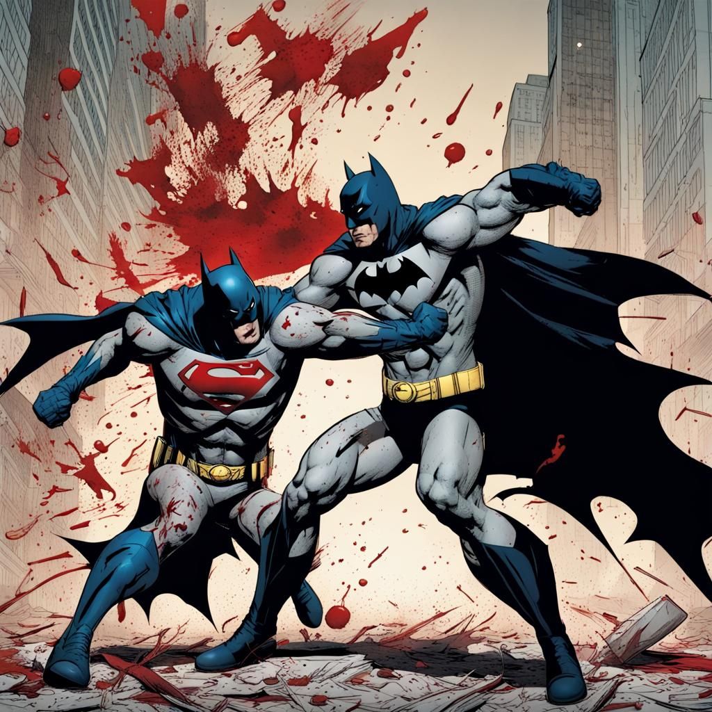 Batman vs Superman: A Brutal Bloody Fight