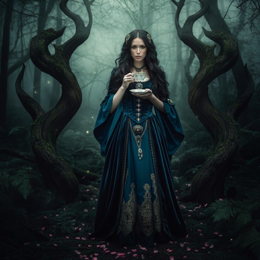 Mystical Forest Portrait in Cinematic Style