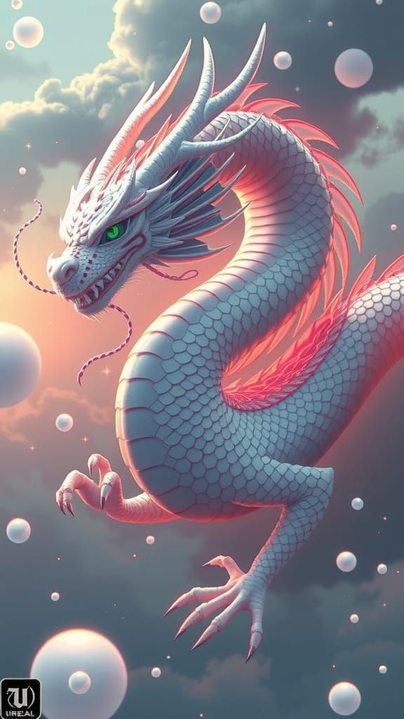 White Shenron: Legendary Dragon with Dragon Balls