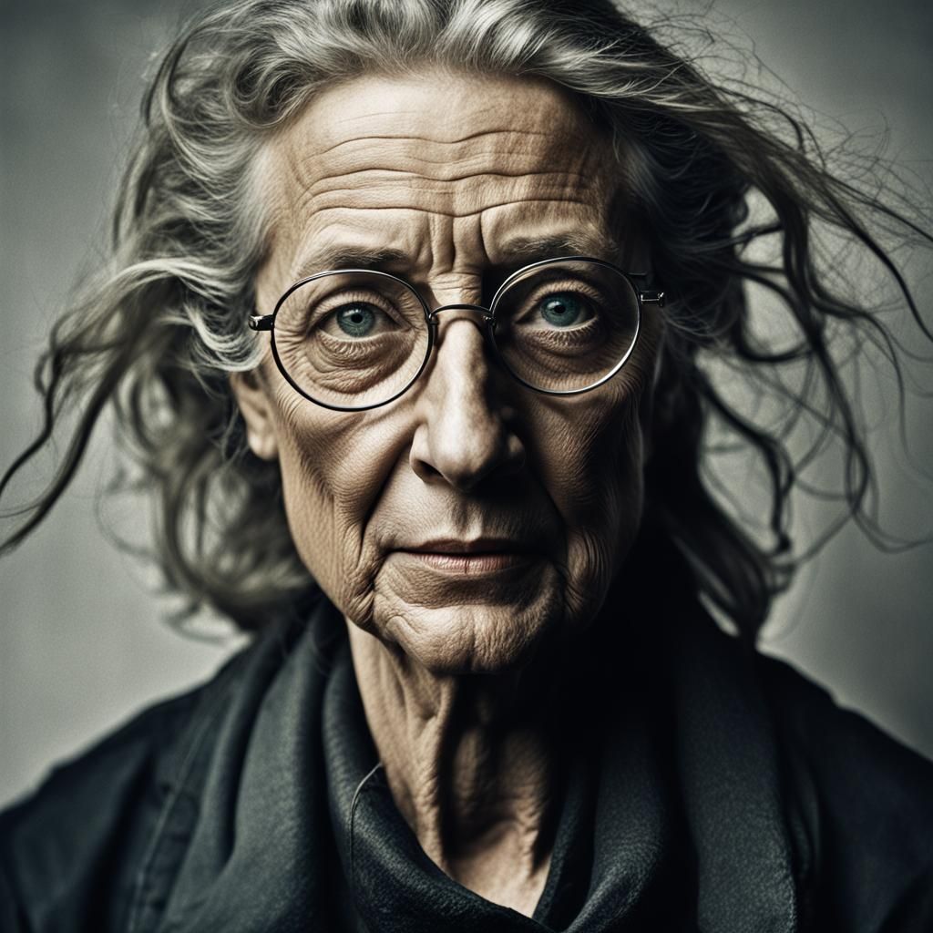 Intimate Self-Portrait with Dramatic Lighting