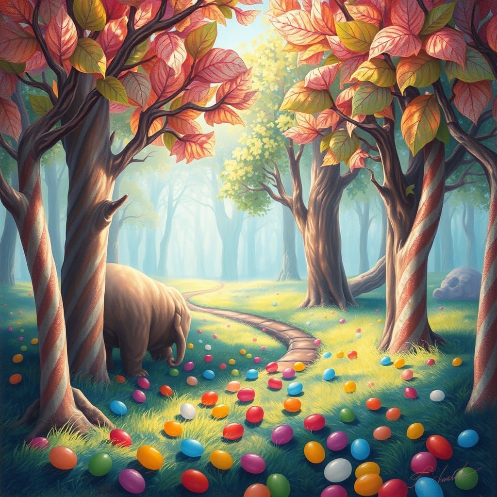 Enchanted Licorice Forest with Sugar Paper Leaves