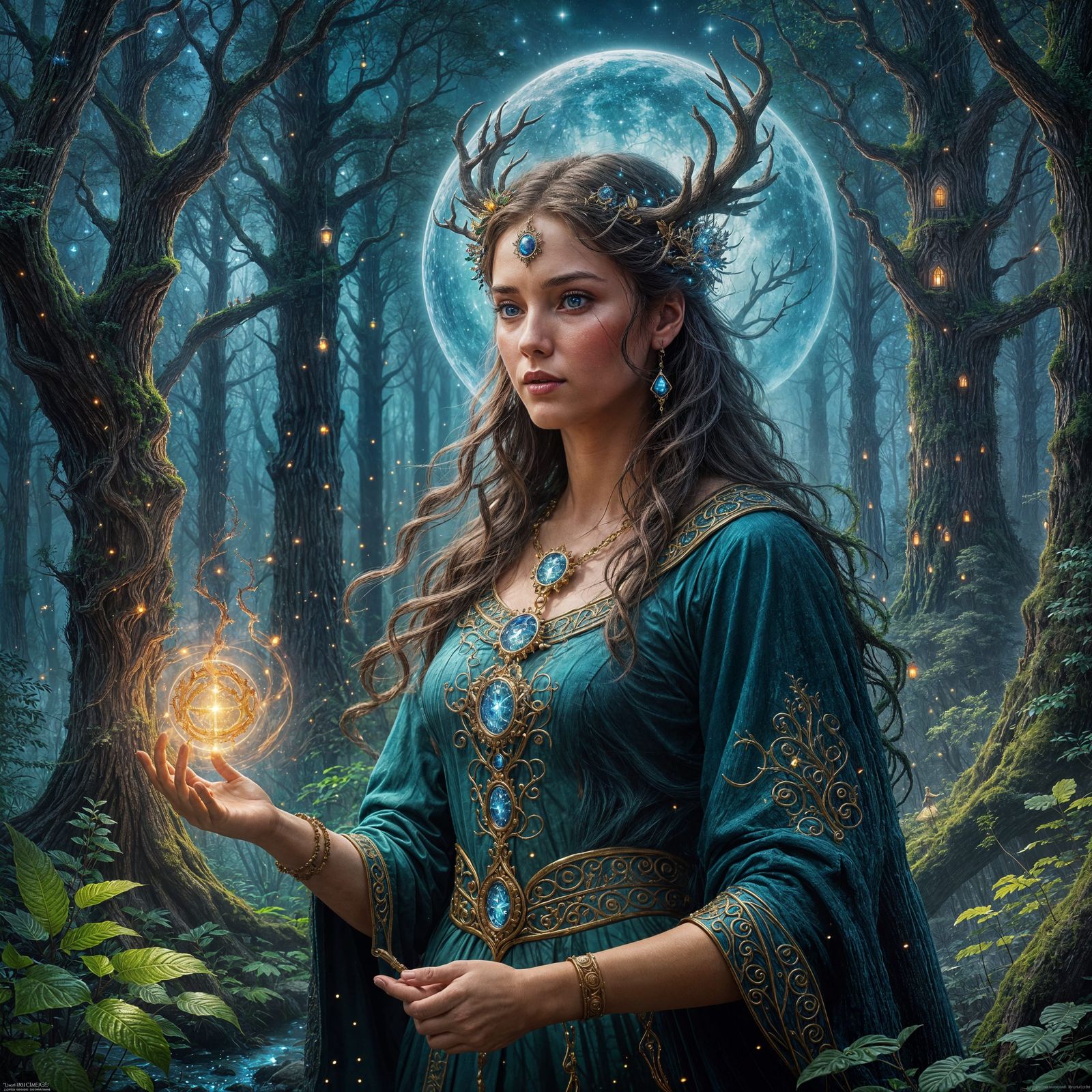 Moonlit Sigil Sanctum: Whispers of an Ancient Goddess