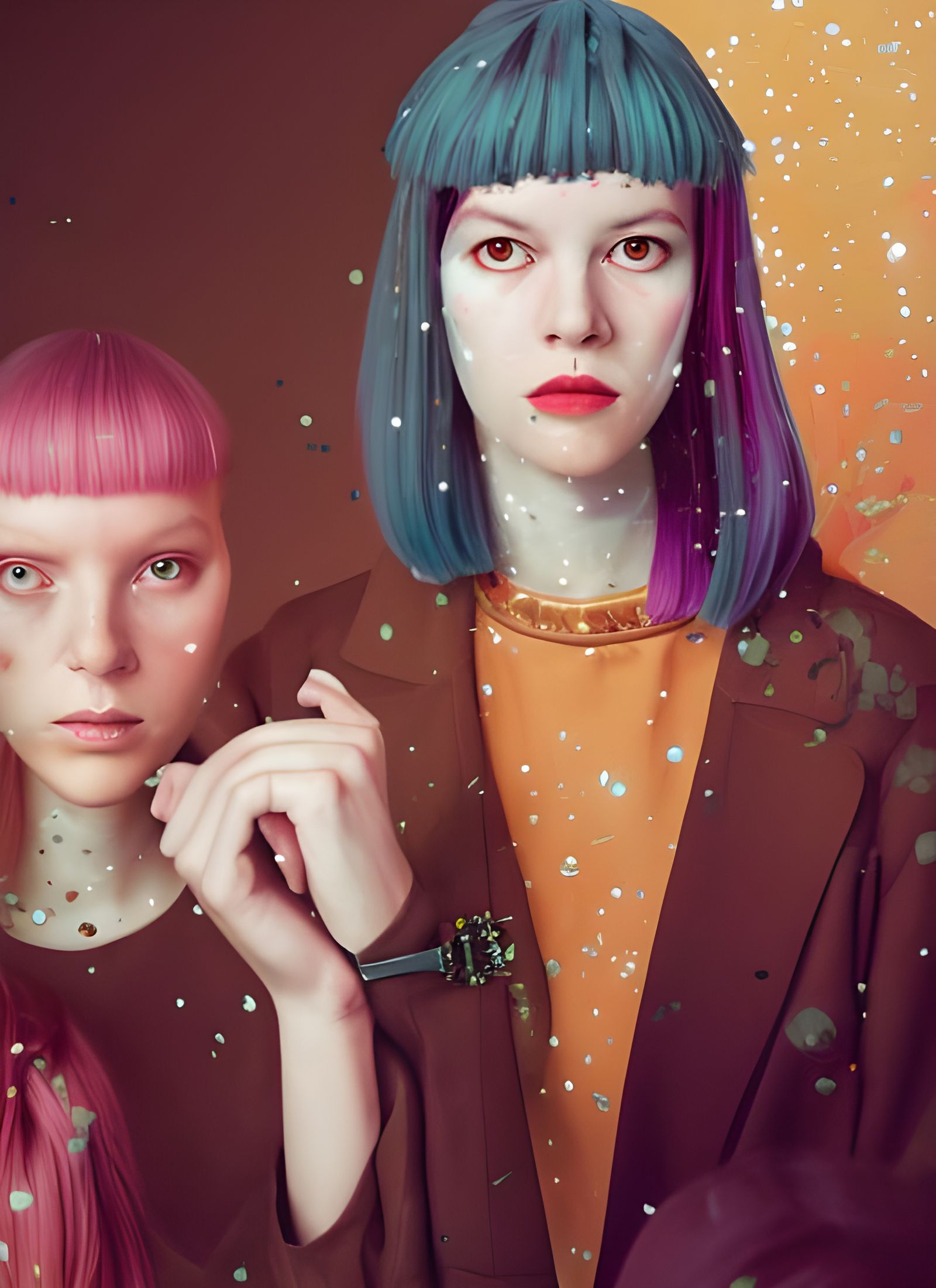 Elegant Fashion Portrait in Oriental Style