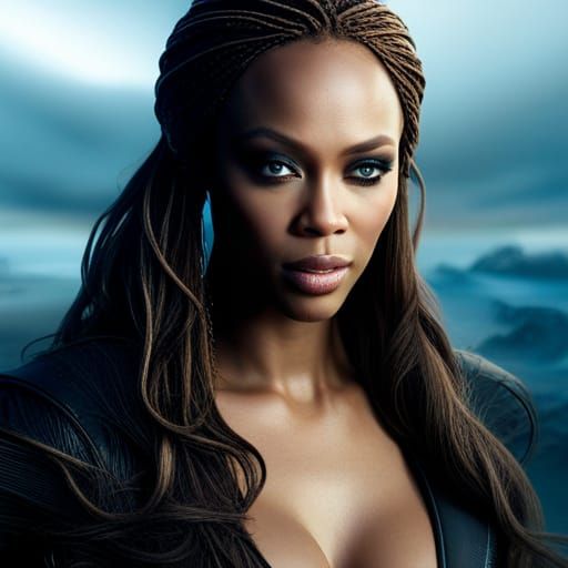 Tyra Banks Modeling: Cinematic Digital Matte Painting